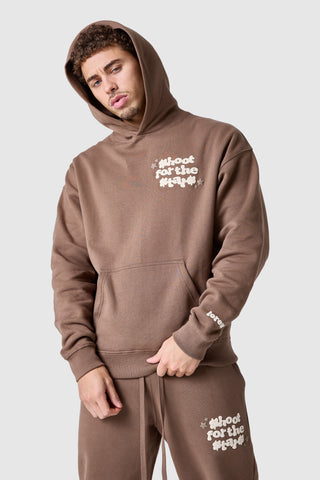 Shoot For The Stars Hood - Earthy Brown