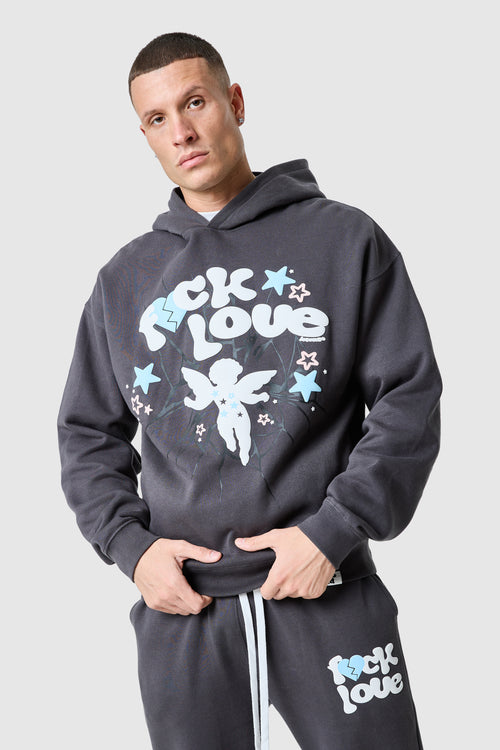 Fxck Love Hood - Volcano Grey
