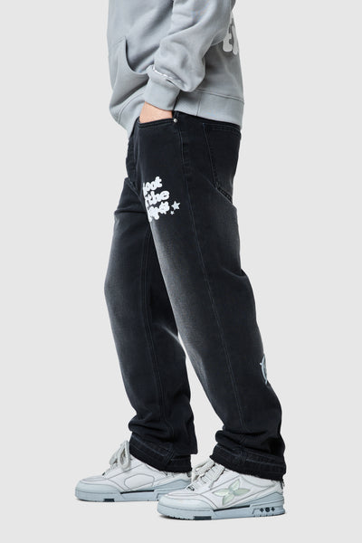 Shoot For The Stars Relaxed Jean - Black