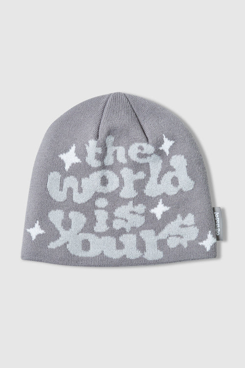 World Is Yours Beanie - Grey