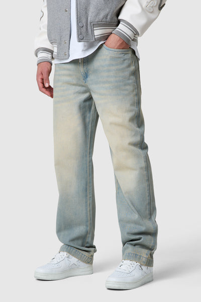 Dream Acdmy Relaxed Jean - Sand Blue