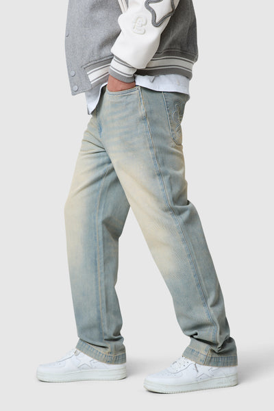 Dream Acdmy Relaxed Jean - Sand Blue