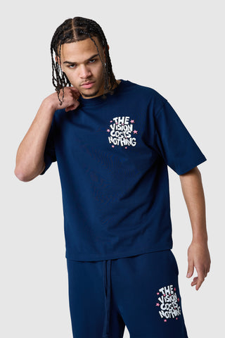 Vision Costs Nothing Tee - Blue