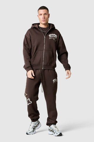 Dream Acdmy Zip Hood Tracksuit- Rich Brown