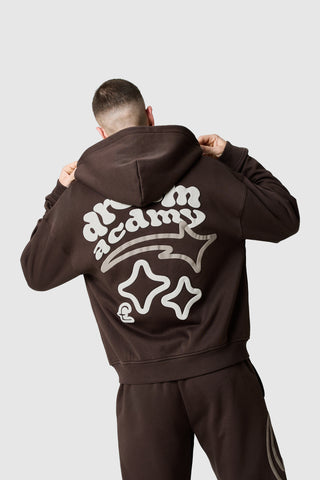 Dream Acdmy Zip Hood Tracksuit- Rich Brown