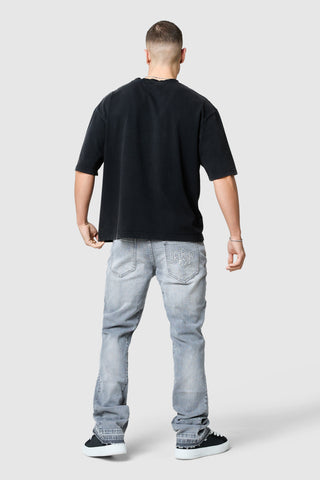 Icon Patch Flare Jean - Light Grey