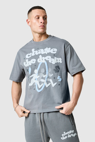 Chase The Dream Tee - Slate Grey
