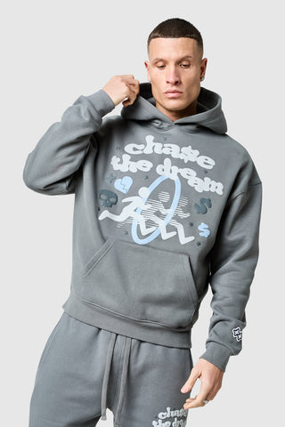 Chase The Dream Hood - Slate Grey