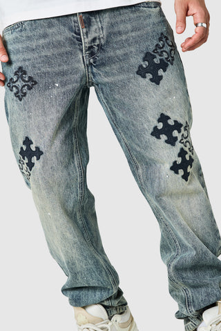 Sandro Relaxed Jean - Vintage Blue