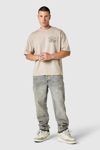 Costa Relaxed Jean - Sand Grey