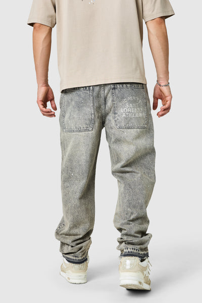 Costa Relaxed Jean - Sand Grey