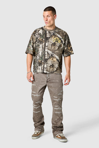 Oasis 2.0 Flare Jean - Washed Taupe