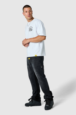 Castello Flare Jean - Faded Black