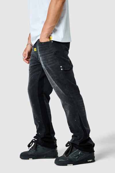 Castello Flare Jean - Faded Black