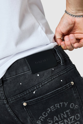 Castello Flare Jean - Faded Black