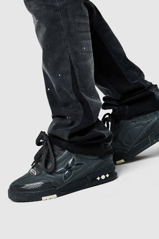 Castello Flare Jean - Faded Black