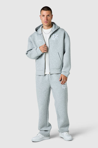 Origin Full Zip Hood - Grey Marl