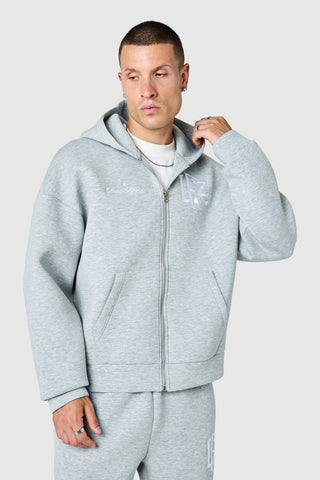 Origin Full Zip Hood - Grey Marl