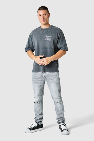 Leone Slim Jean  - Light Grey Denim