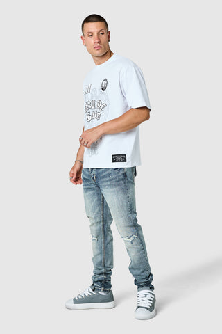 Leone Slim Jean  - Mid Blue