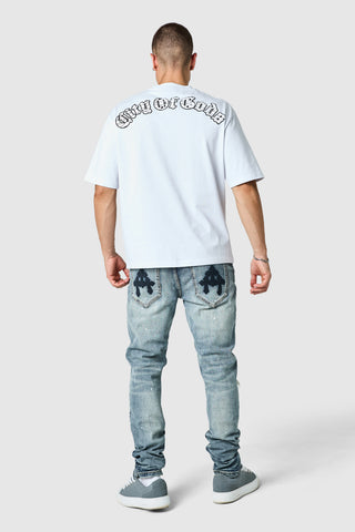 Leone Slim Jean  - Mid Blue