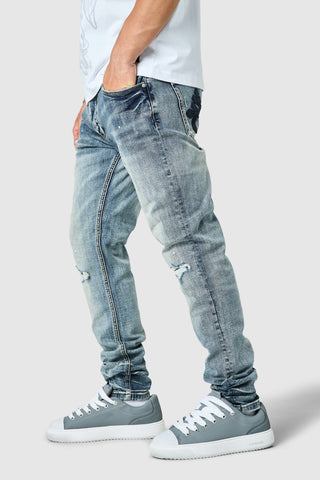 Leone Slim Jean  - Mid Blue