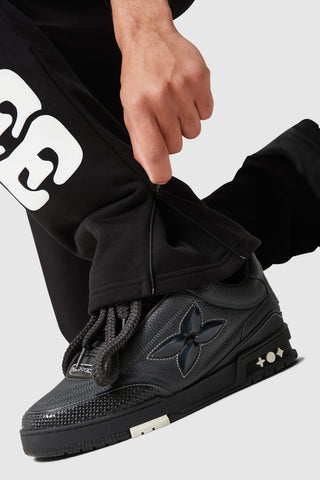 Dream Is Free Flared Jogger Black – Lorenzo - Main Image