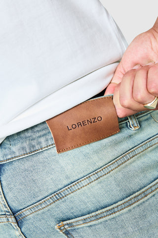 Stacked Jean  - Champagne Blue