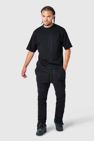 Icon Diamante Jogger - Black