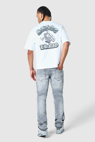 Icon Patch Flare Jean - Light Grey
