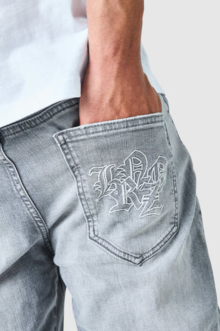 Icon Patch Flare Jean - Light Grey