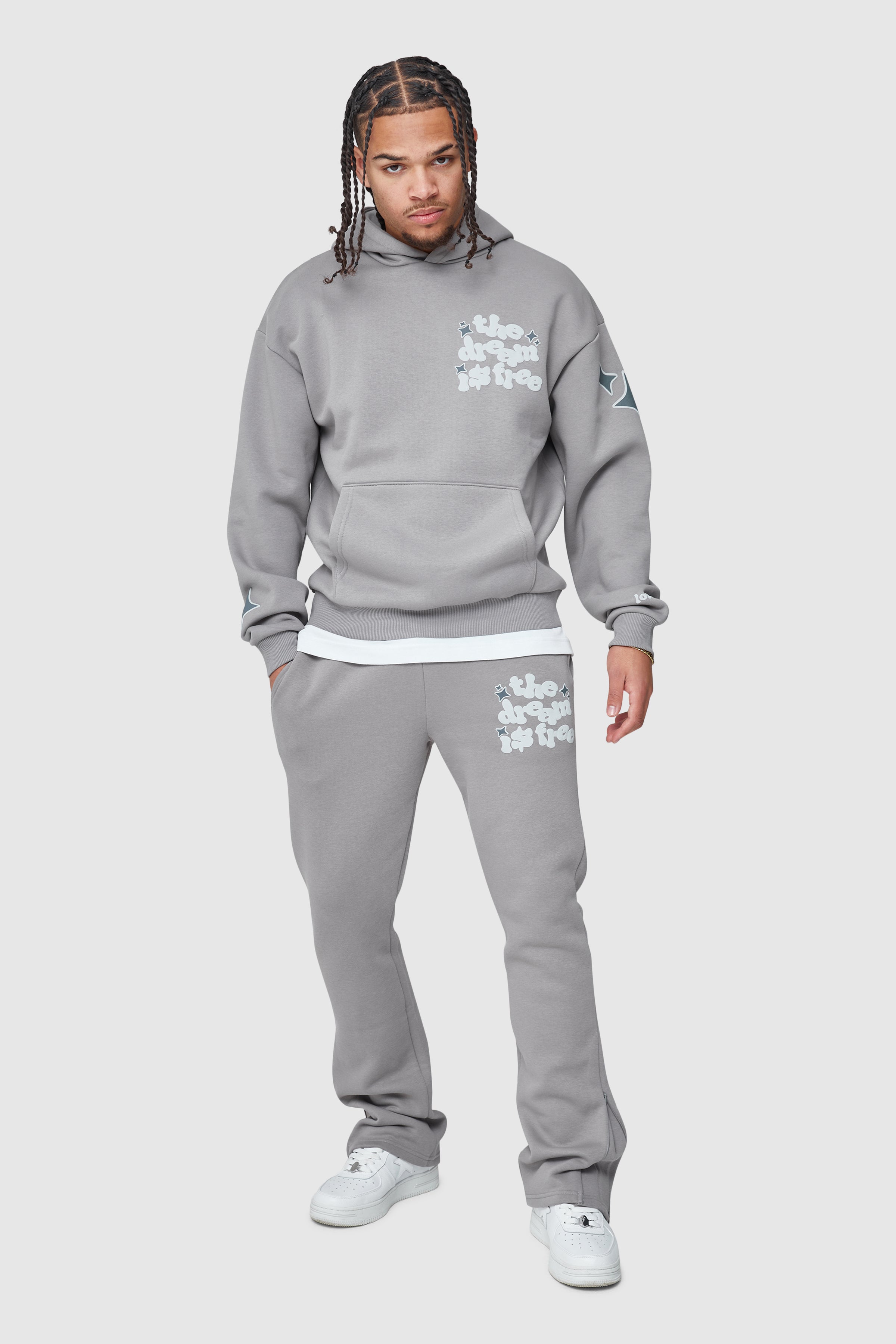 Dream Is Free Tracksuit Grey