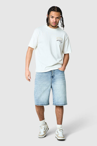 Dream Acdmy Jort - Stone Wash Blue