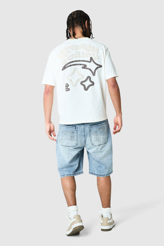 Dream Acdmy Jort - Stone Wash Blue