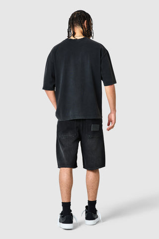 Staples Jort - Black Denim