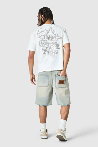 Staples Jort - Sand Blue