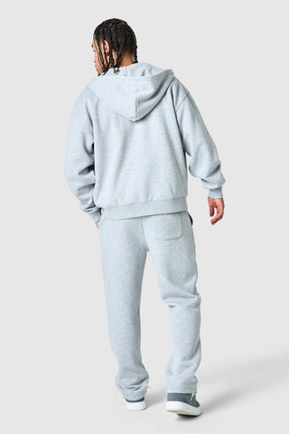 Uniform Zip Hood - Grey Marl