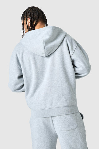 Uniform Zip Hood - Grey Marl