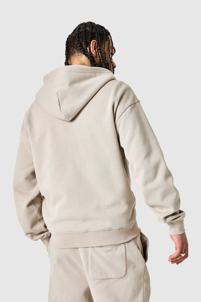 Uniform Zip Hood - Grey Stone