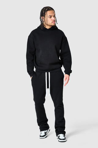Uniform Flare Tracksuit - Black