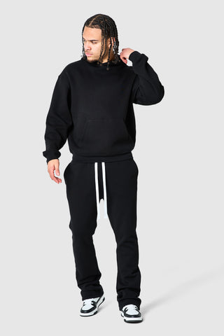 Uniform Flare Tracksuit - Black