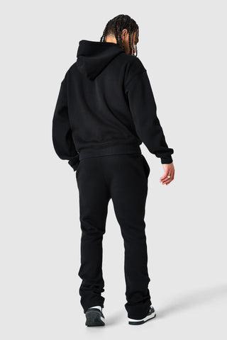 Uniform Flare Tracksuit - Black