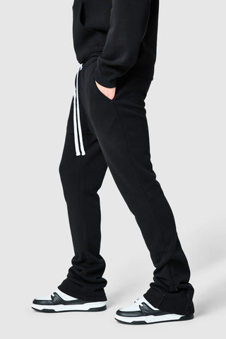 Uniform Flare Tracksuit - Black