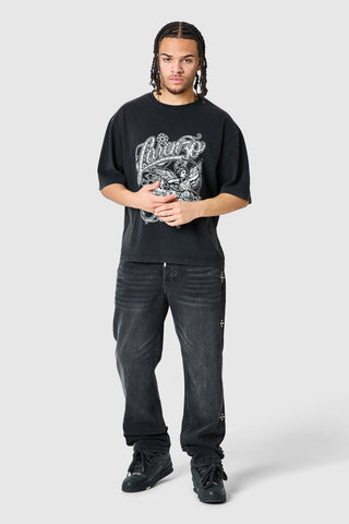 Jewel Straight Jean - Black