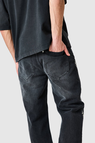 Jewel Straight Jean - Black
