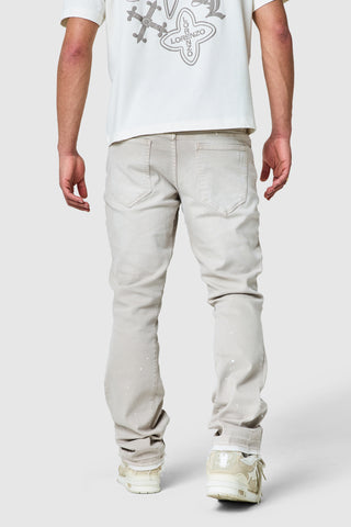 Oasis Flare Jean - Cream Grey