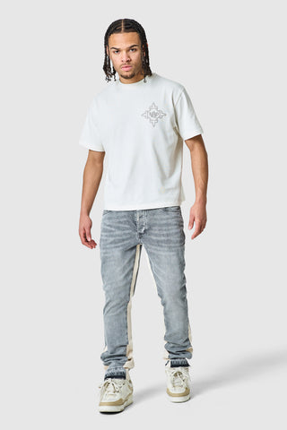 Carlo Flare Jean - Mid Grey