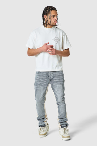 Carlo Flare Jean - Mid Grey