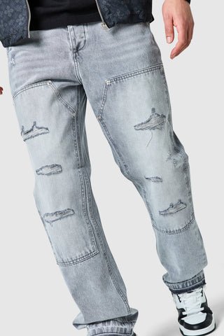 Xavier Relaxed Jean - Light Grey