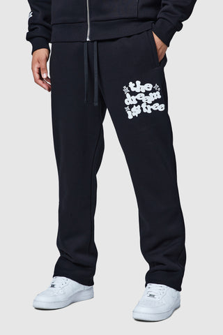 Dream Is Free 2.0 Zip Tracksuit - Black